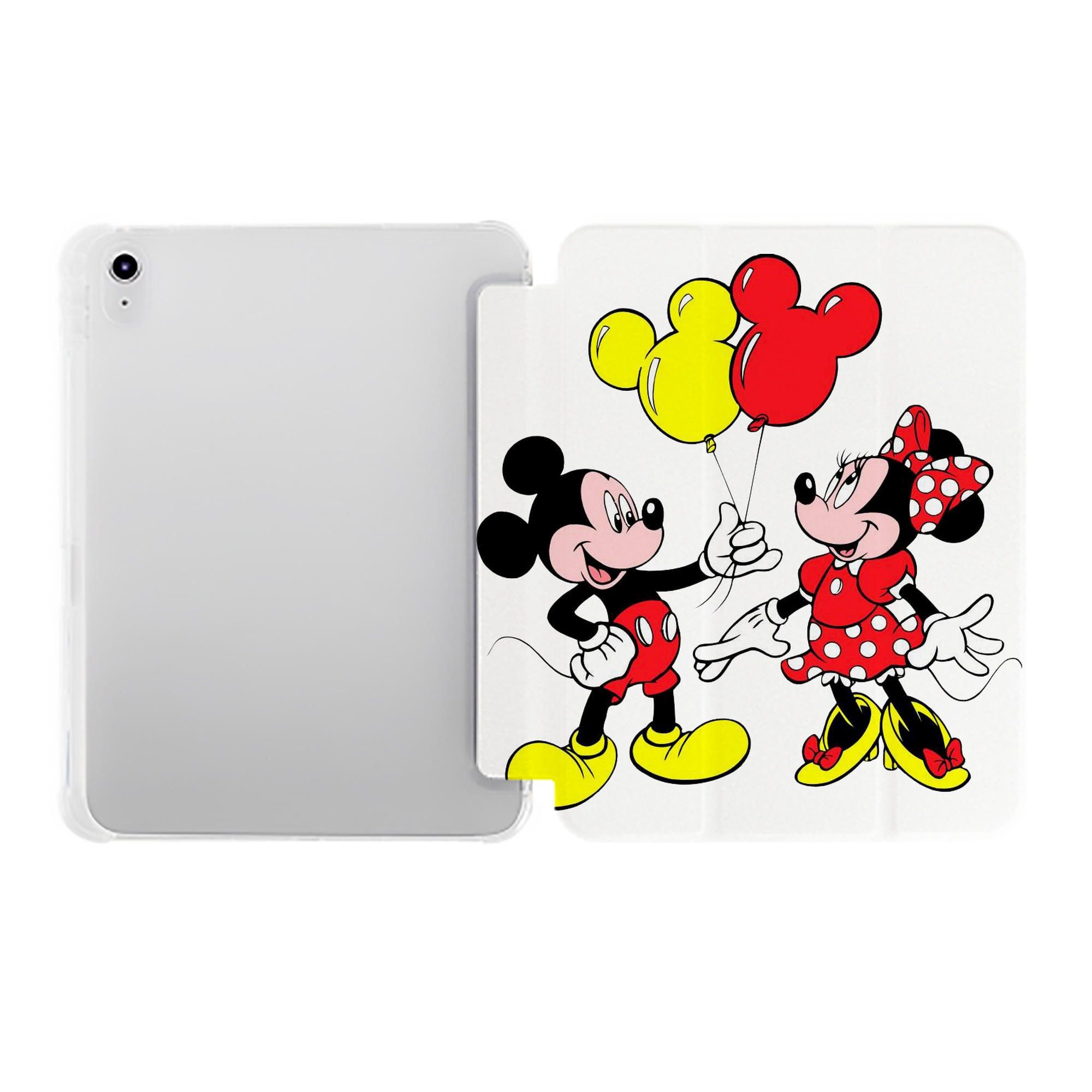 （画像用） ミッキーマウス Mickey Mouse IPad ケース ペン収納付き 三つ折りスタンド PUレザー×シリコン 対応機種9.5/10.5/10.9インチ